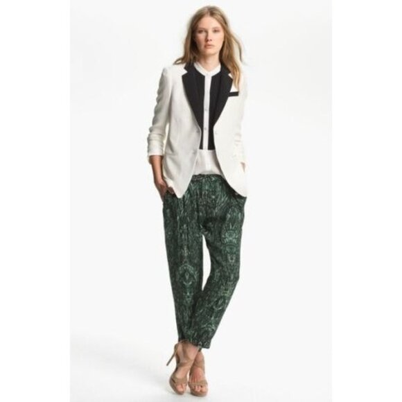 Haute Hippie Feather Silk Pants - Picture 1 of 8